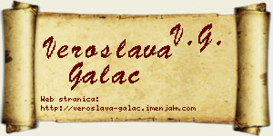 Veroslava Galac vizit kartica